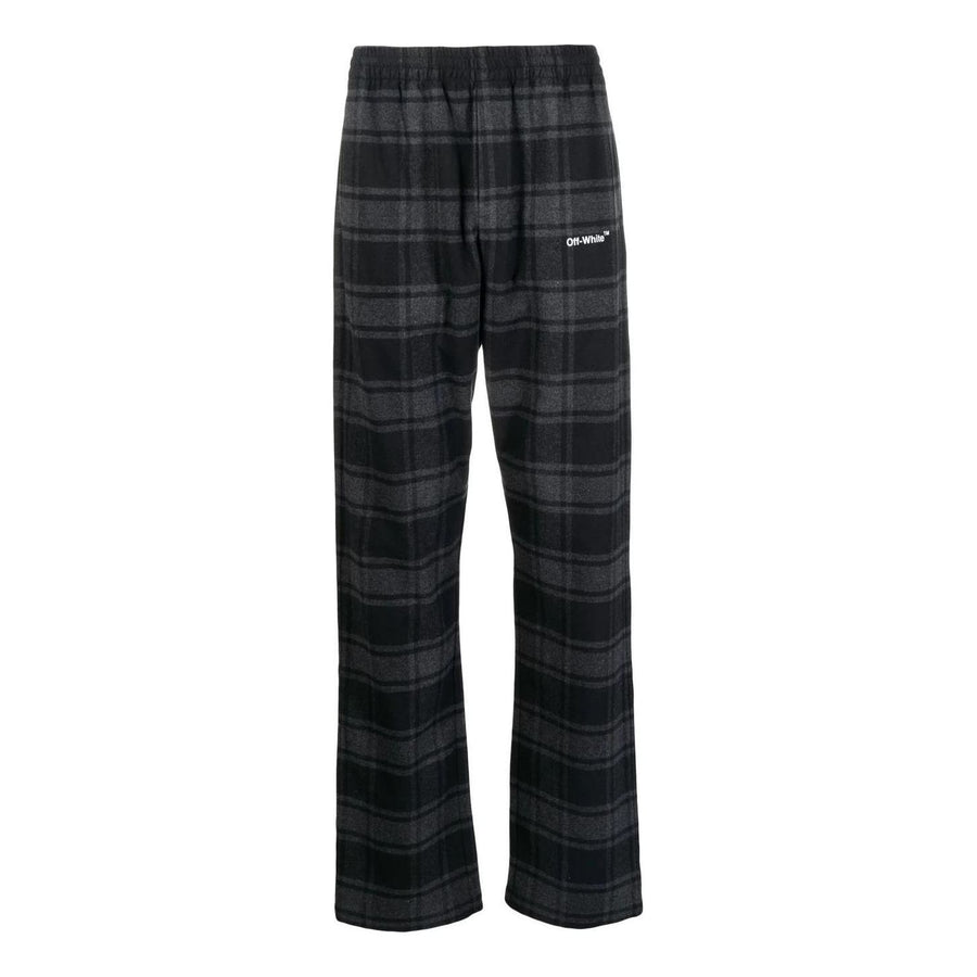 

Повседневные брюки Men's Off-White SS22 Plaid Straight Casual Pants/Trousers Black, черный