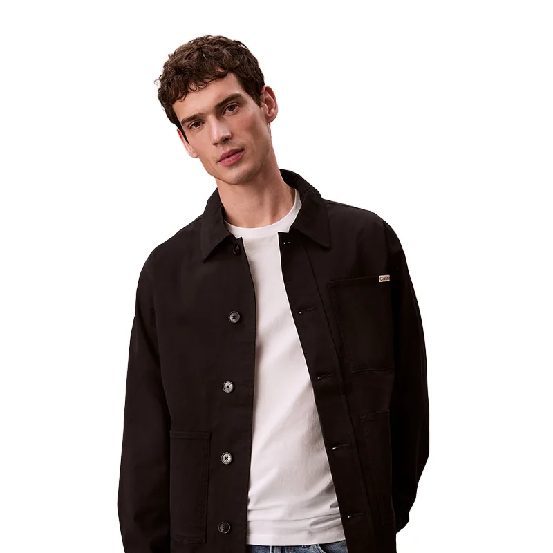 Куртка мужская с лацканом Calvin Klein, UB1-Space Black