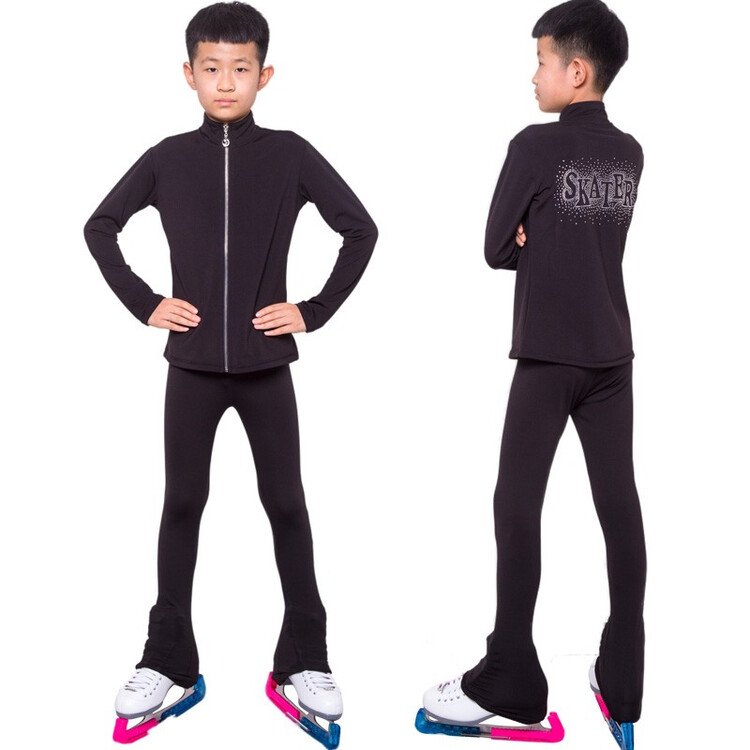 

ICE WING SNOW LION Тренировочный костюм для фигурного катания Four Seasons Style, высокоэластичный, дышащий, черный (летняя тонкая версия), размер S