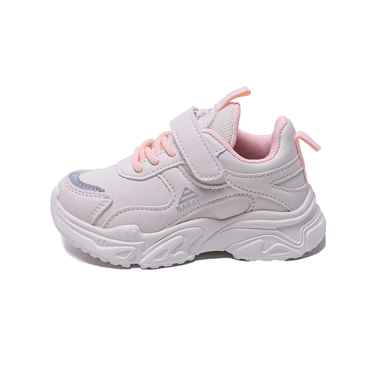 

Slip Resistant Abrasion Resistant Kids Lifestyle Shoes Kids' Babaya, белый розовый