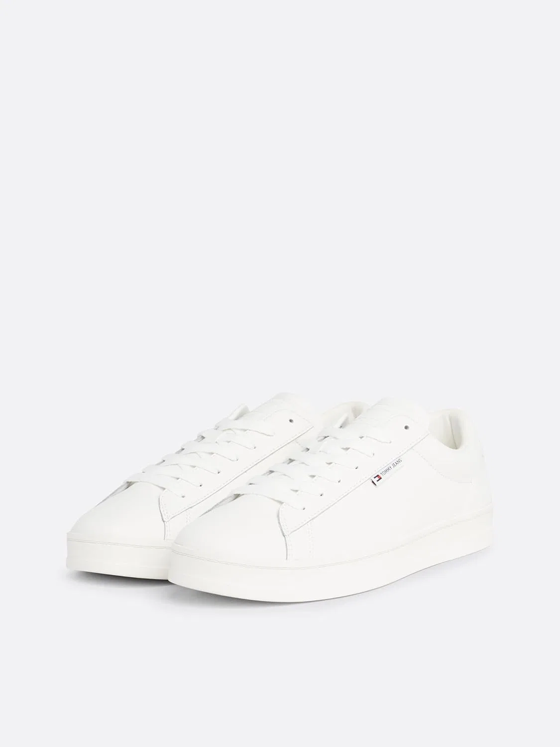 Мужские кожаные кроссовки Tommy Jeans Cupsole, White Ecru — фото 2