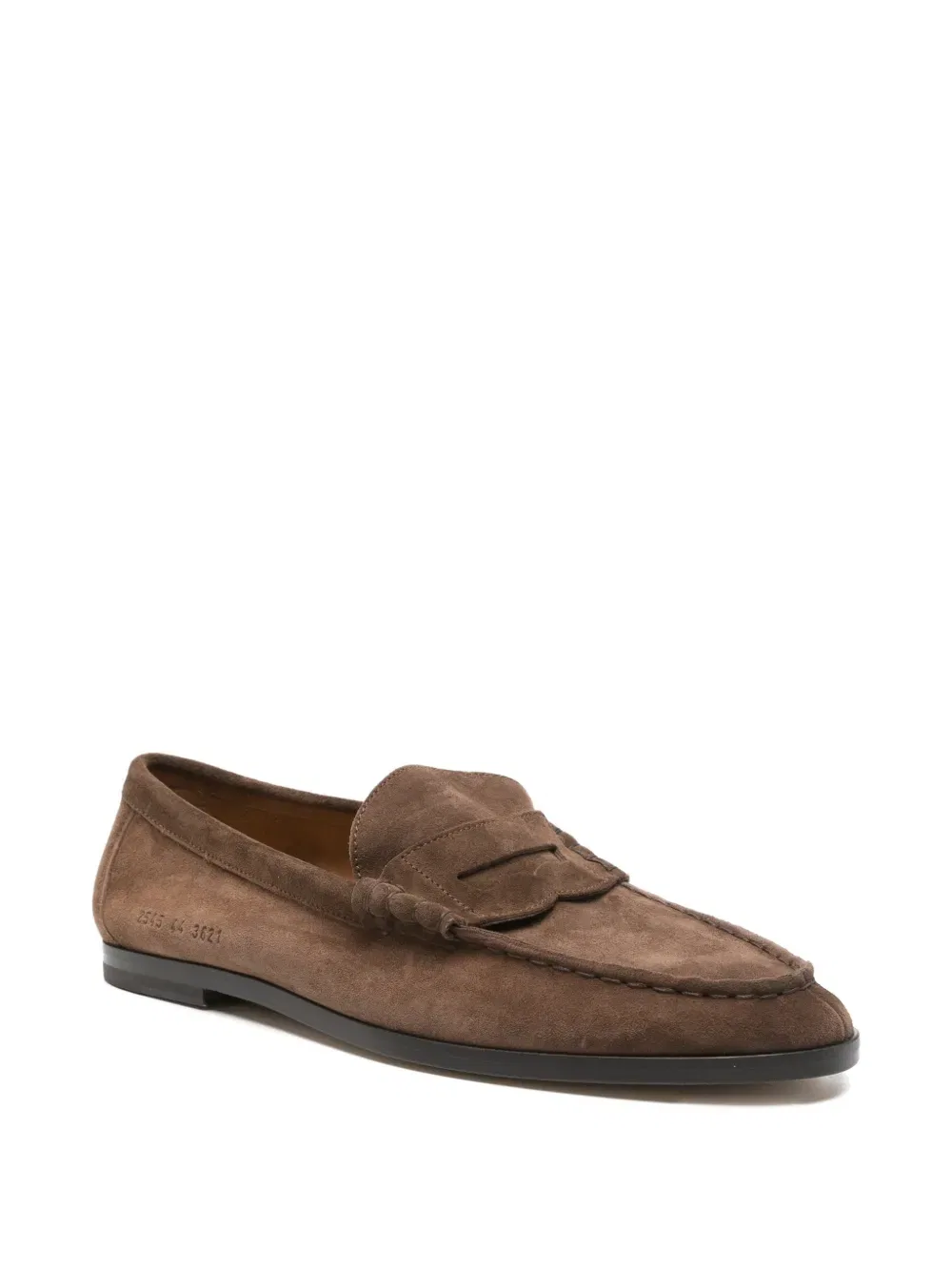 Замшевые лоферы Common Projects, коричневый — фото 2
