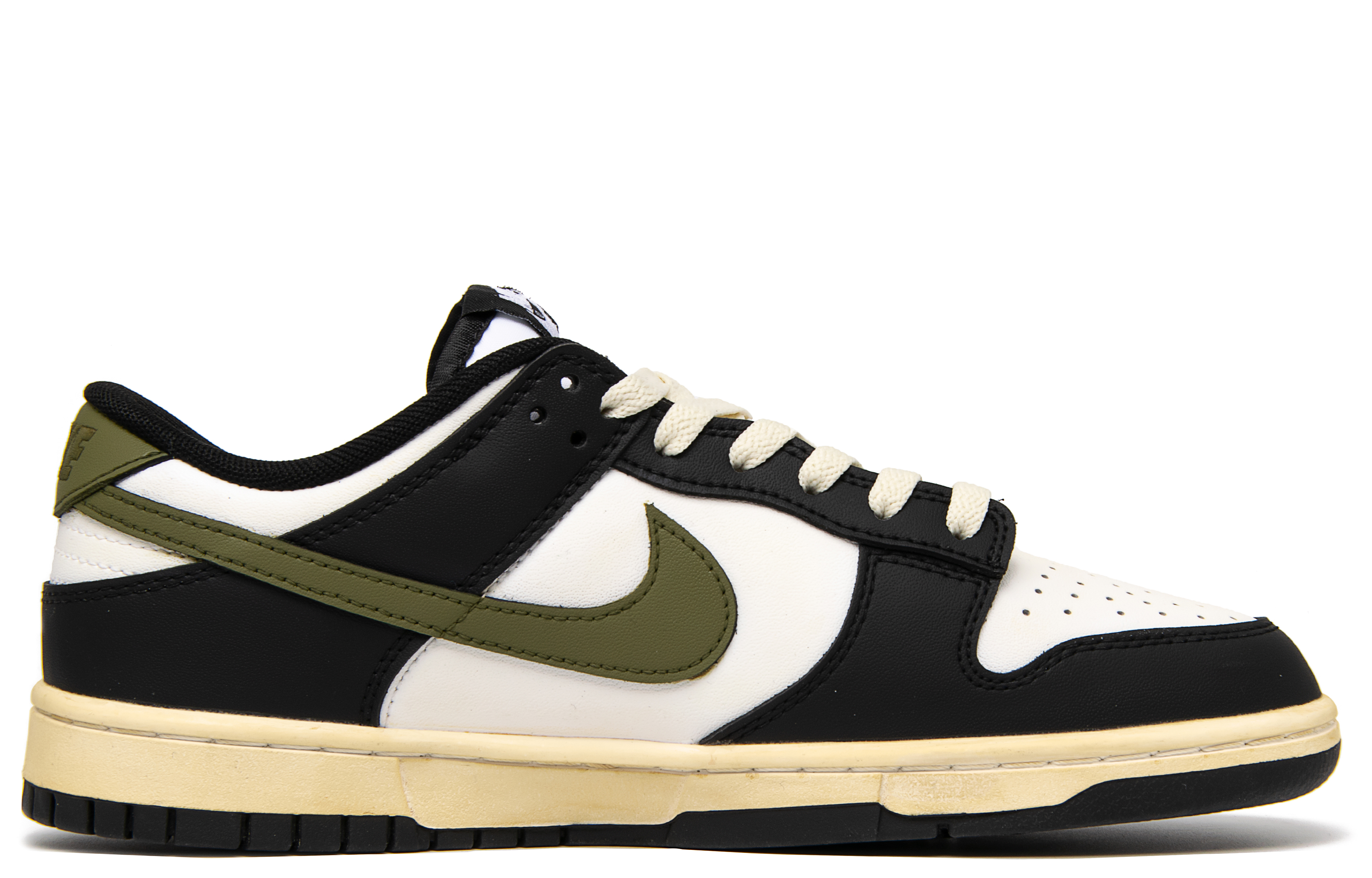 

Кроссовки Nike Dunk Skateboarding Shoes Unisex Low-top Black/white/green, черный