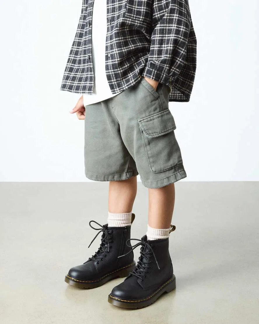 Ботинки Dr. Martens Junior 1460 Softy T на шнуровке, черные — фото 2