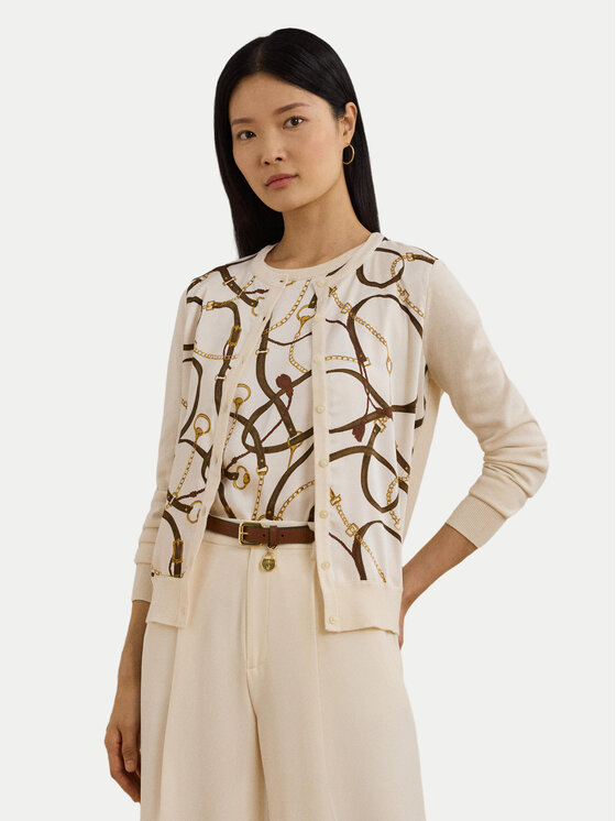 

Кардиган обычного кроя 200963632001 Lauren Ralph Lauren, бежевый