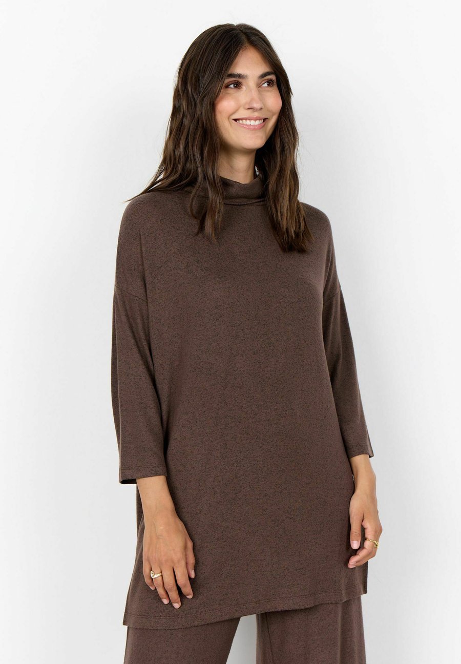 

Топ Soyaconcept Long sleeved top, Hot Fudge Melange/Dark Brown