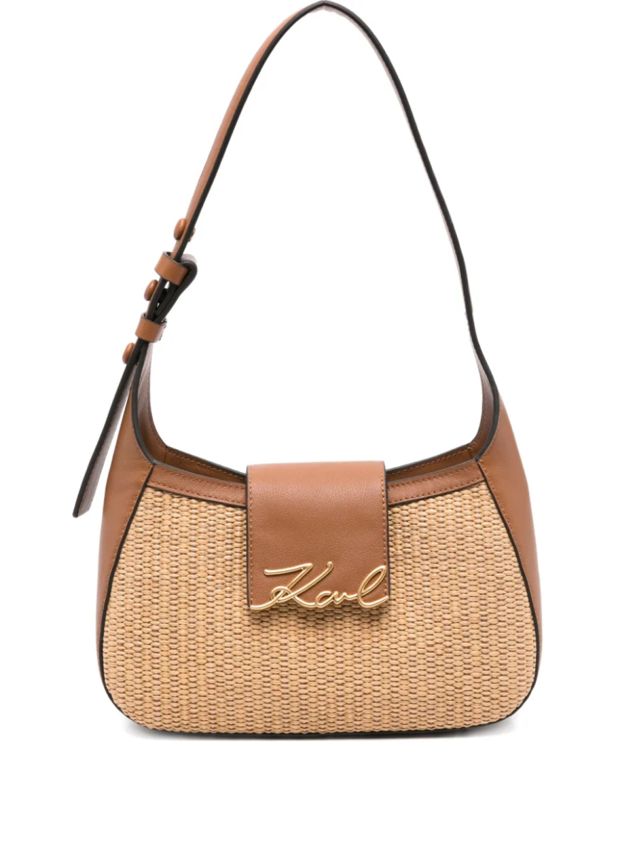 

Сумка через плечо из плетеной кожи Karl Lagerfeld K/Signature, нейтральный