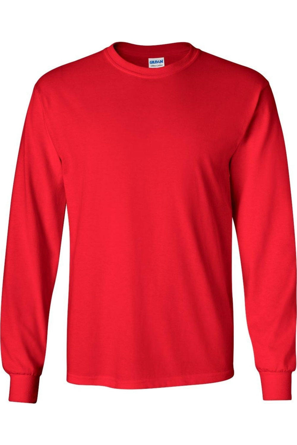 

Футболка с длинным рукавом Gildan Ultra Cotton, красный