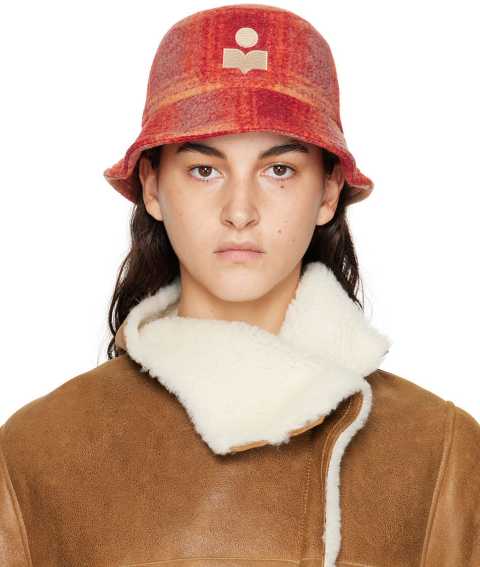 

Красно-оранжевая панама Haley Isabel Marant