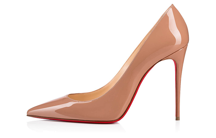 CL LUBOTING Кейт Тонкий каблук Высокие каблуки 10 см Женские Нюдово-розовые Christian Louboutin — фото 2