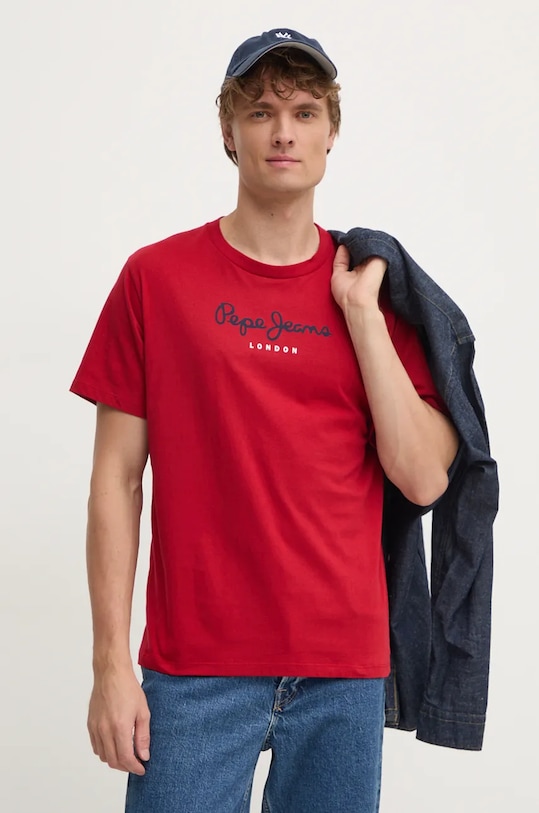 

Футболка хлопковая Eggo Pepe Jeans, красный