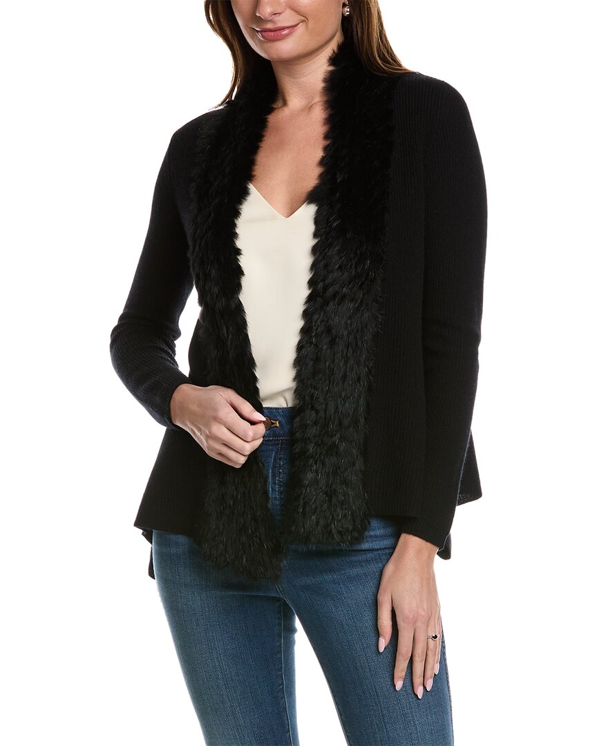 

Кашемировый кардиган из мохеровой шерсти InCashmere, черный
