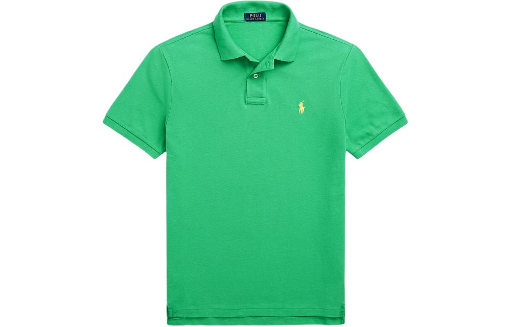 Поло пони хлопковая поло Polo Ralph Lauren, зеленый — фото 3