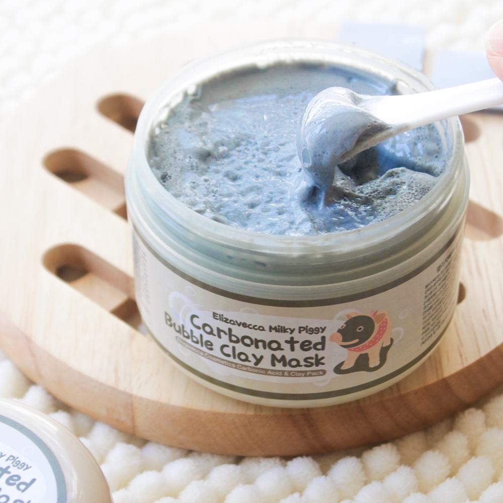 Маска для лица Elizavecca — Milky Piggy с газированной глиной и пузырьками, глубоко очищающая для проблемной кожи, 100 г — фото 4