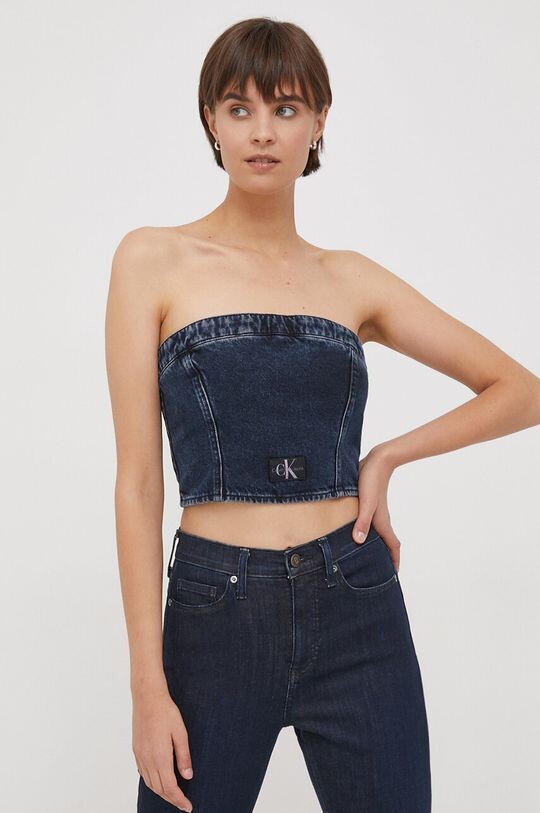 

Джинсовый топ Calvin Klein Jeans, темно-синий