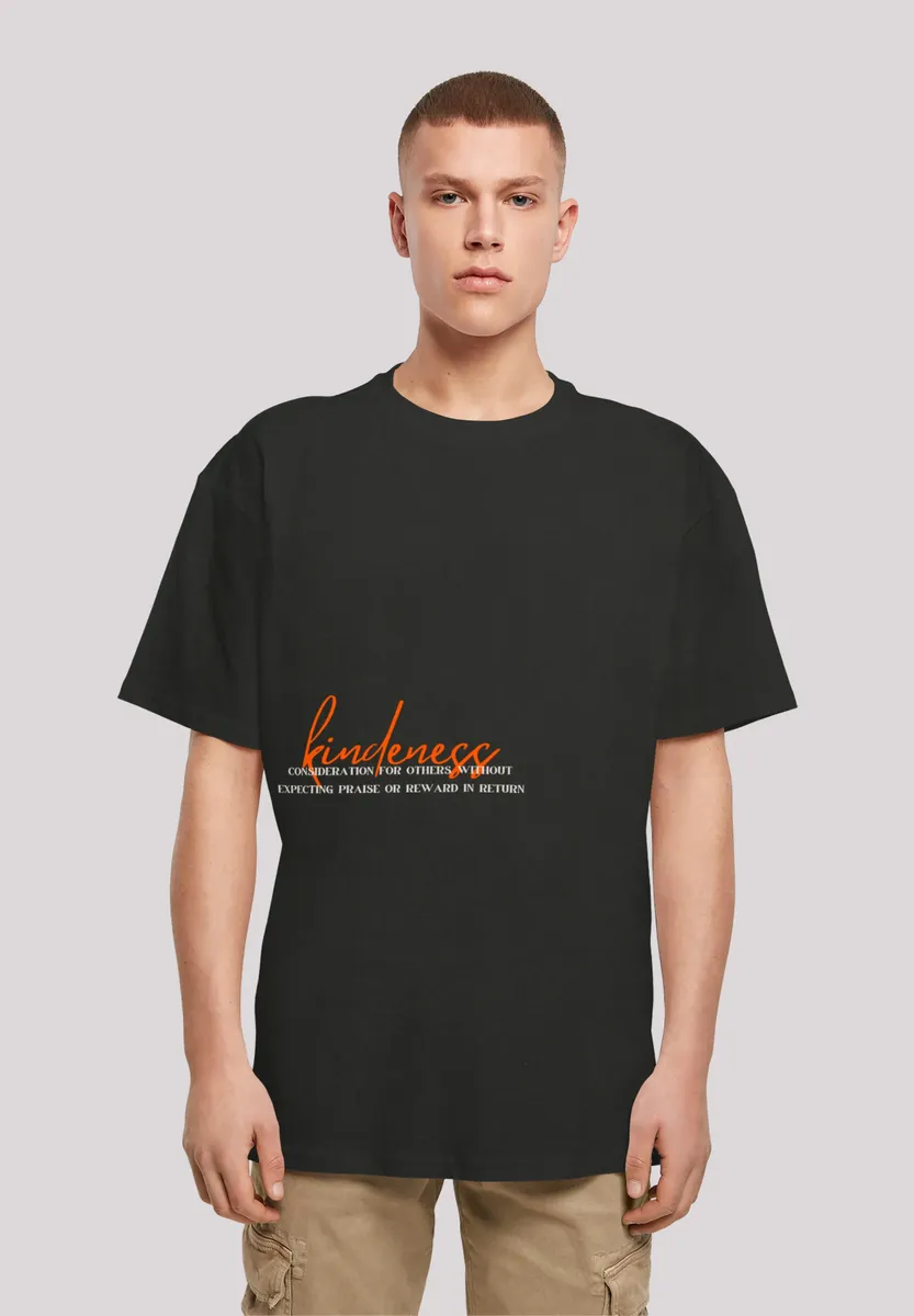

F4NT4STIC Футболка "kindness OVERSIZE TEE", принт, черный
