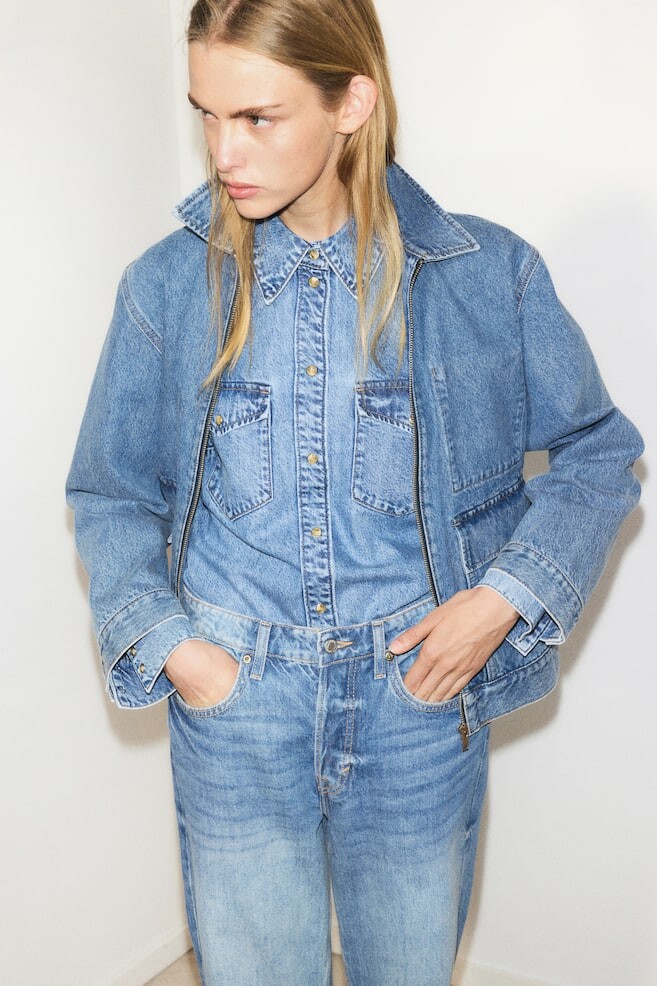 

Джинсовая куртка H&M, голубой