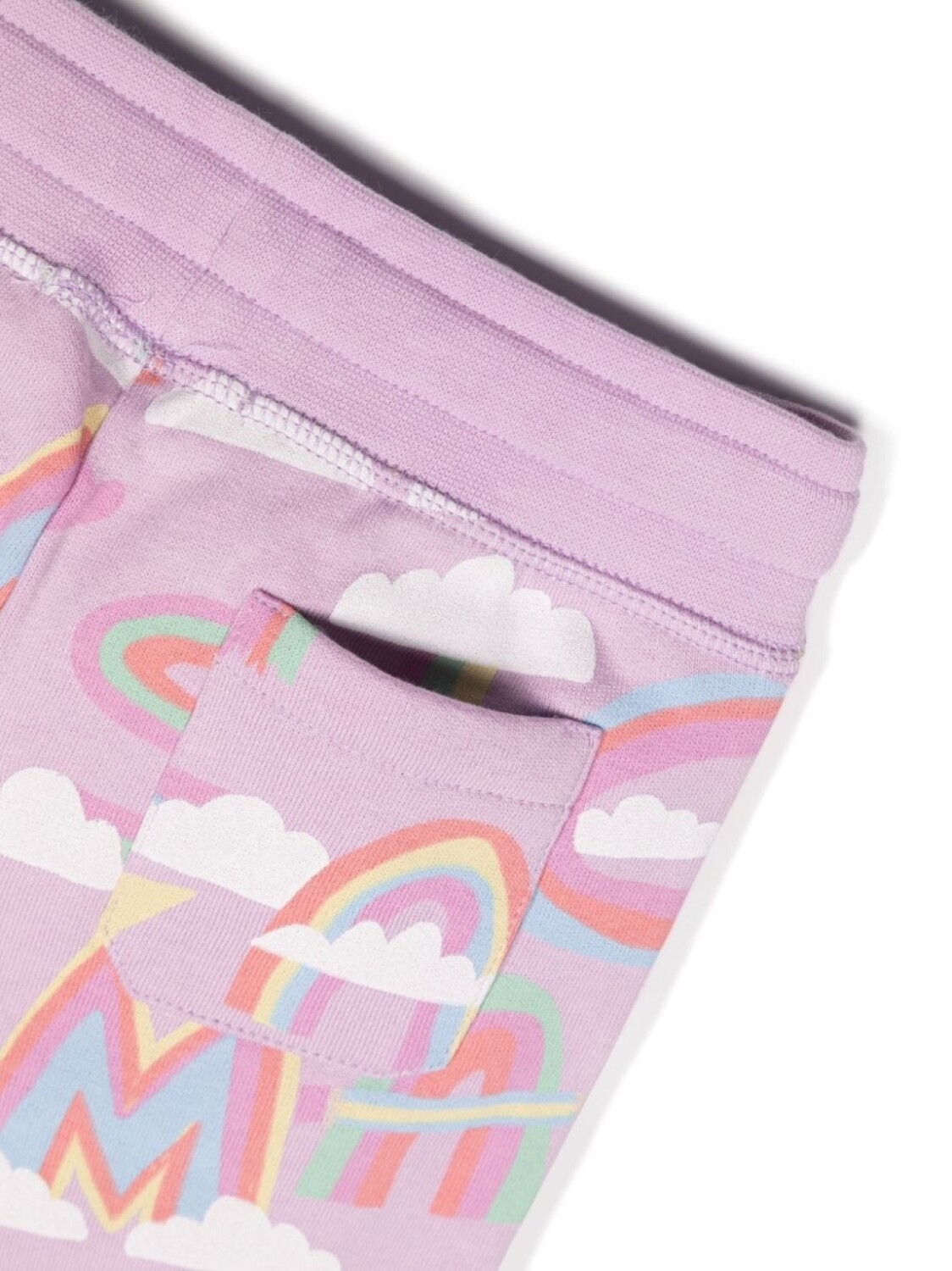 Stella McCartney Kids спортивный костюм с графичным принтом, фиолетовый — фото 3