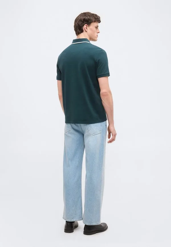 Поло-Рубашка tipped zip d2 collection Calvin Klein, Nearly Navy — фото 4