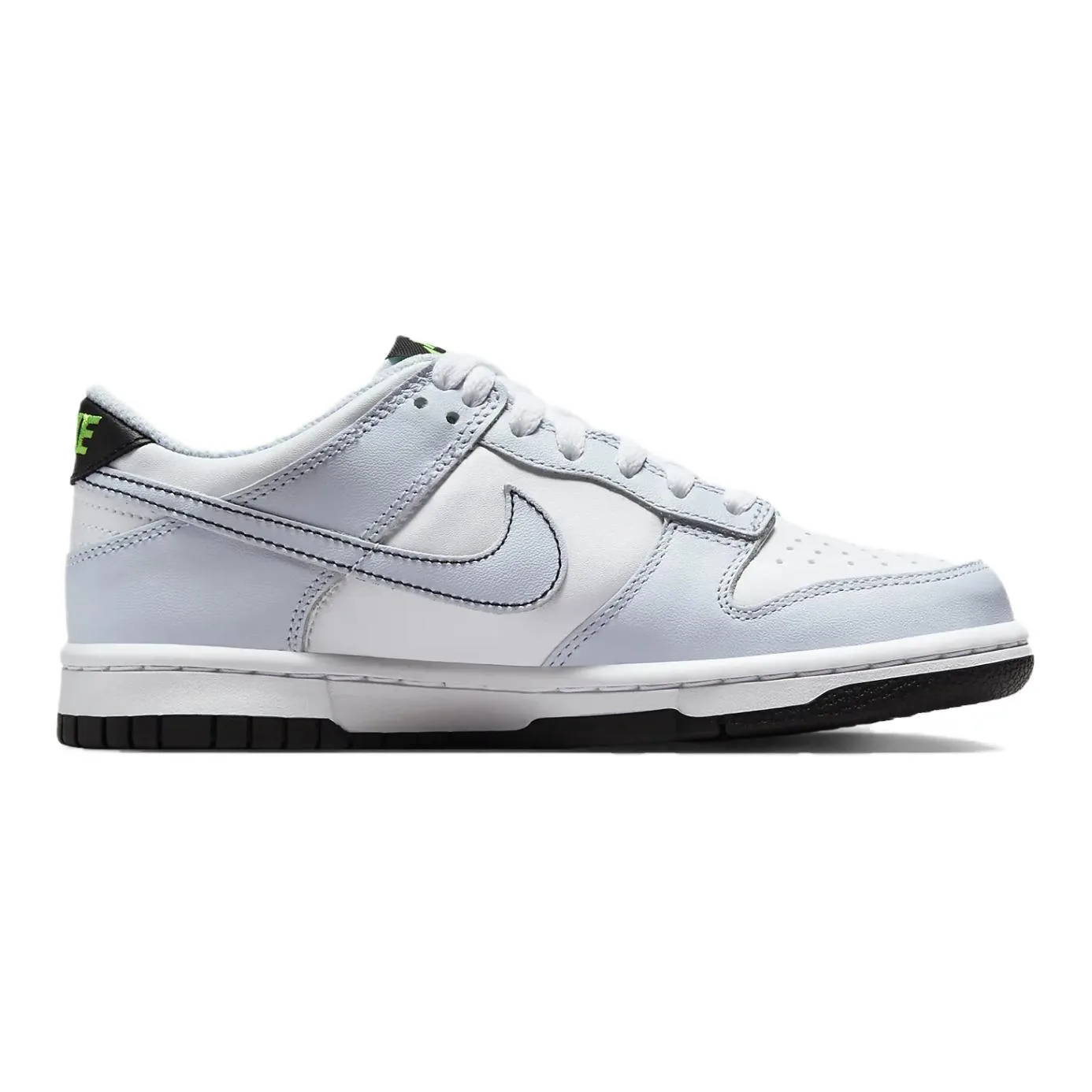 Nike Детские скейтерские кроссовки с низким верхом, устойчивые к истиранию, бело-сине-зеленые — фото 3