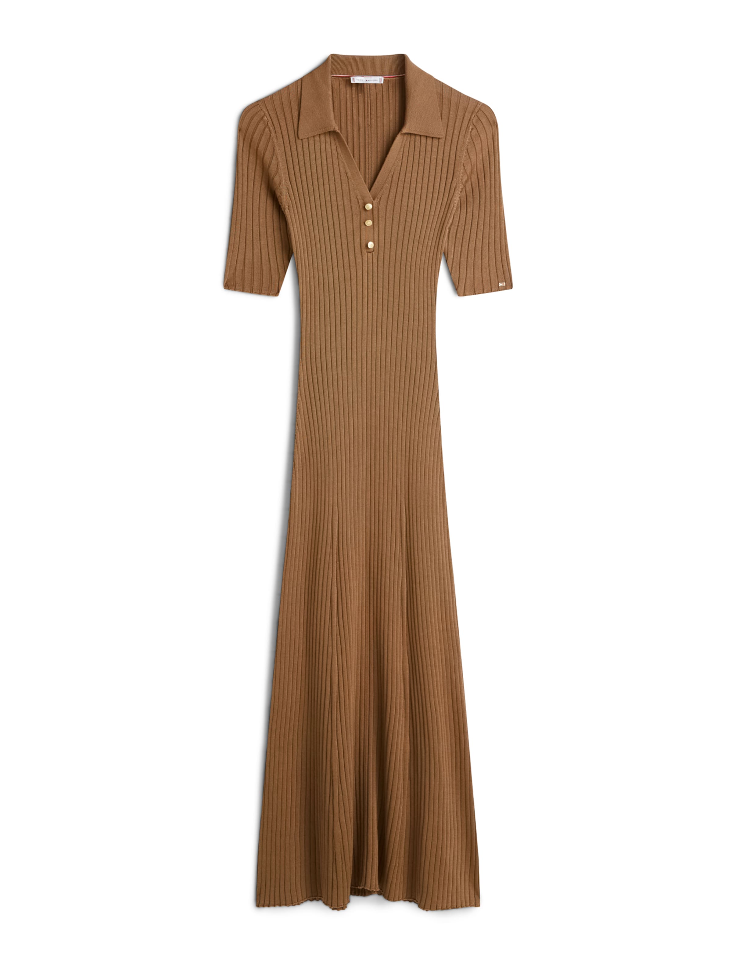 

TOMMY HILFIGER Вязаное платье в светло-коричневом цвете