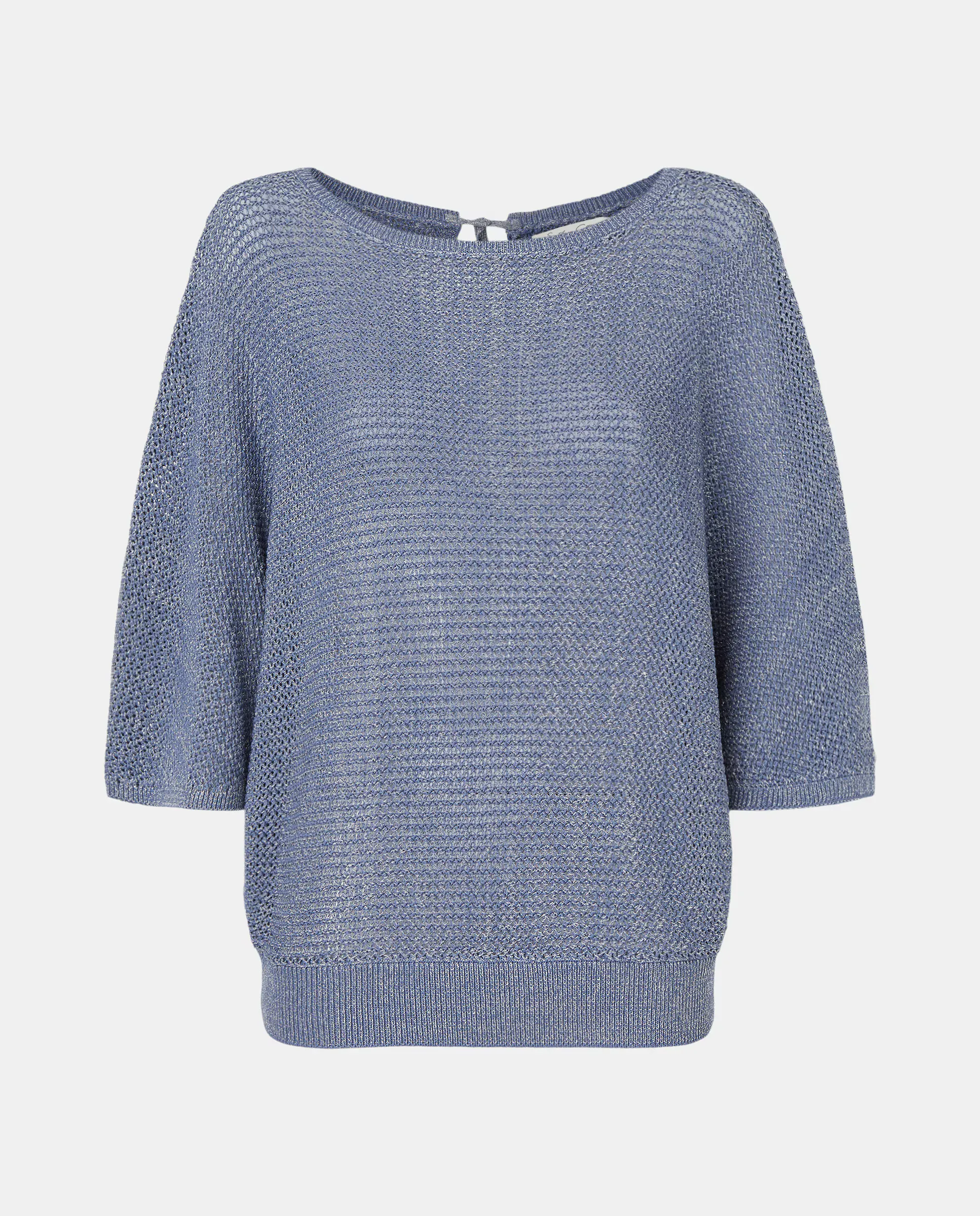 

Женский свитер из однотонной пряжи Southern Cotton, индиго