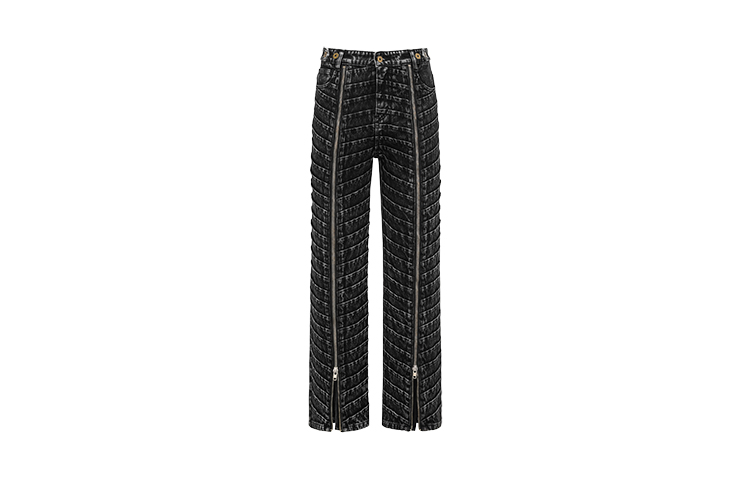

Pleated Zip-detail Jeans Feng Chen Wang, черный
