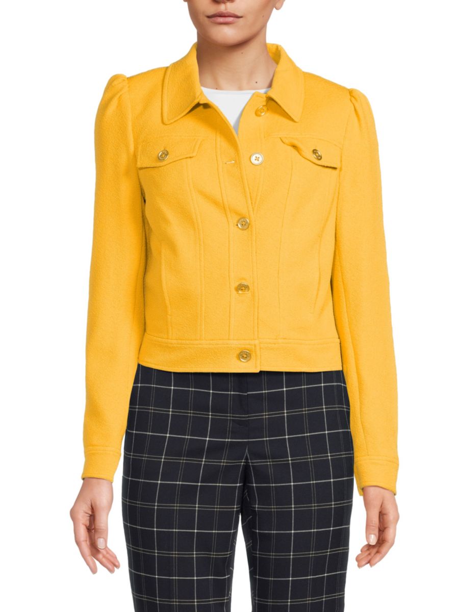 

Укороченная куртка из смесового полиэстера Tommy Hilfiger, цвет Deep Maize, Желтый, Укороченная куртка из смесового полиэстера Tommy Hilfiger, цвет Deep Maize
