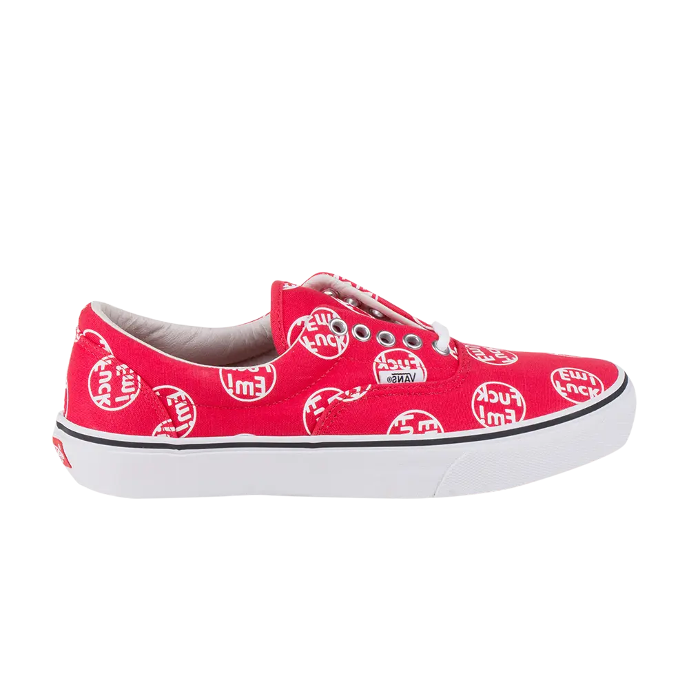 Кроссовки Supreme x Era Vans, красный