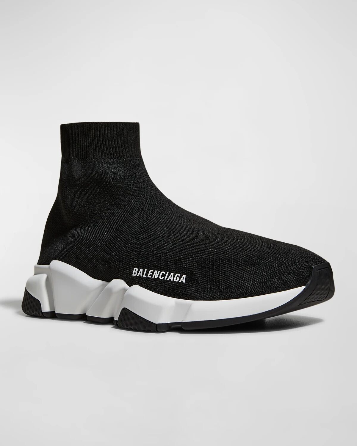 Кроссовки Speed ​​из переработанной вязки Balenciaga, цвет 1015 Black/White/Black — фото 2