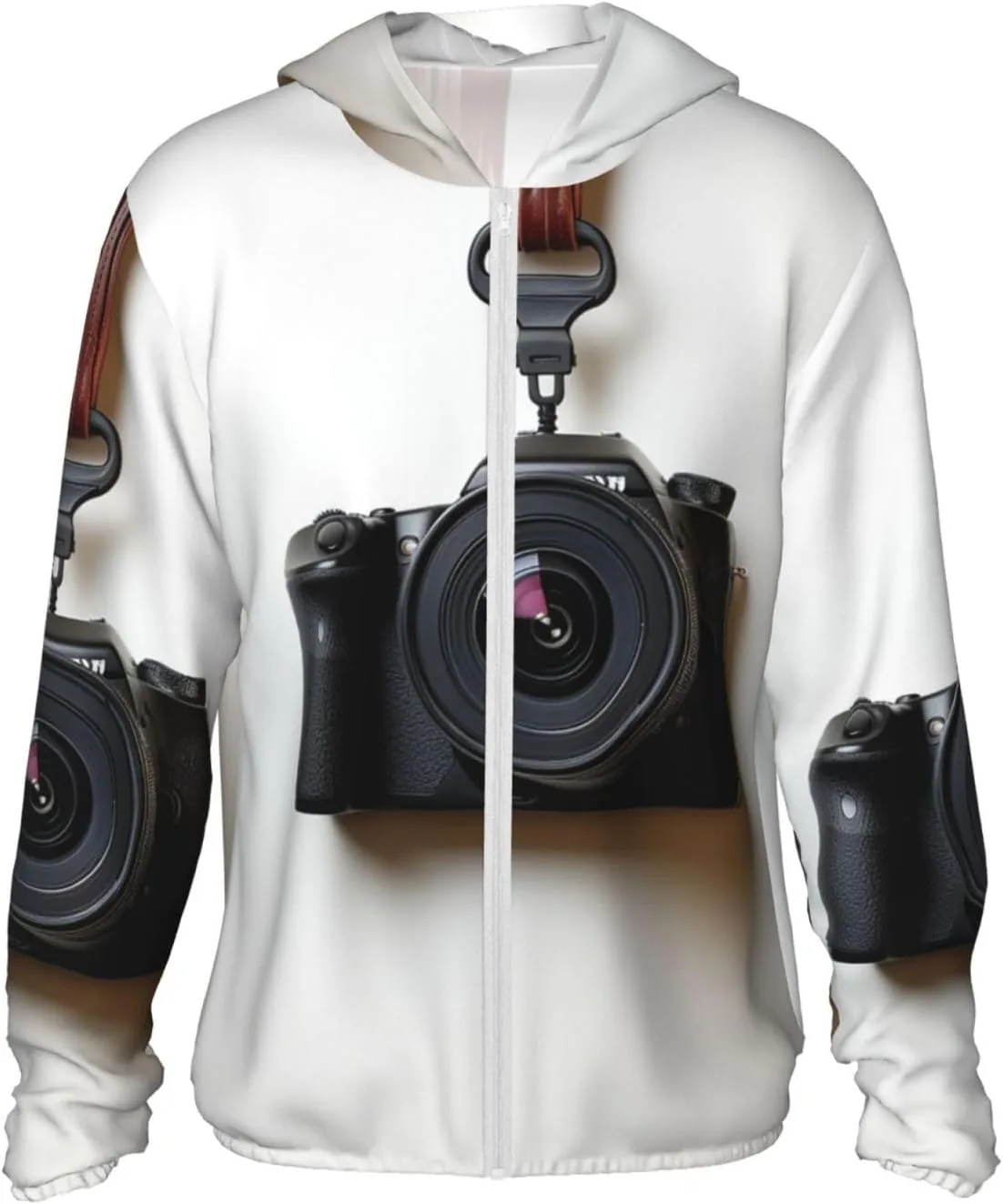 

Капюшон с защитой от солнца UPF 50+ на молнии, с карманом BTCOWZRV