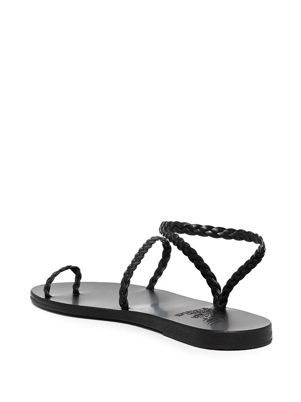 Плетеные сандалии Eleftheria Ancient Greek Sandals, черный — фото 3