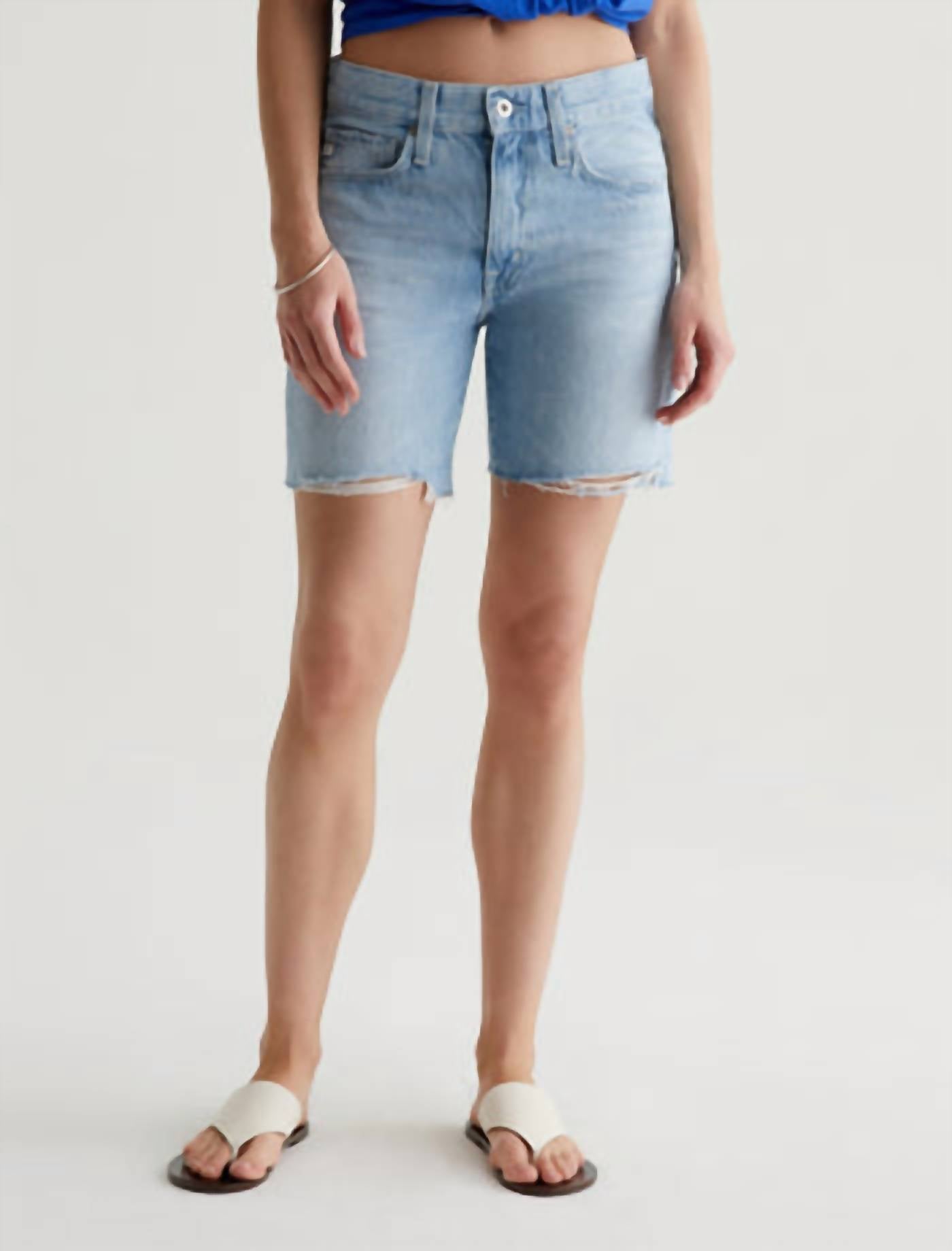 

Шорты бывшего парня в цвете «Закатная голубизна» AG Jeans
