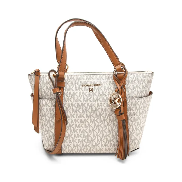 

Кожаная сумка-мессенджер Nomad Michael Kors, бежевый