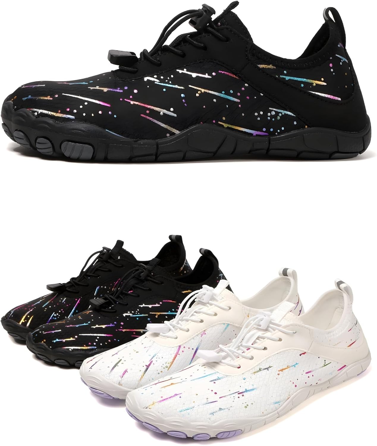 

Кроссовки для походов для женщин, новые походные кроссовки для мужчин и женщин, нескользящая обувь для трейла, обувь для походов, дышащая с широким носком Kaeril, черный