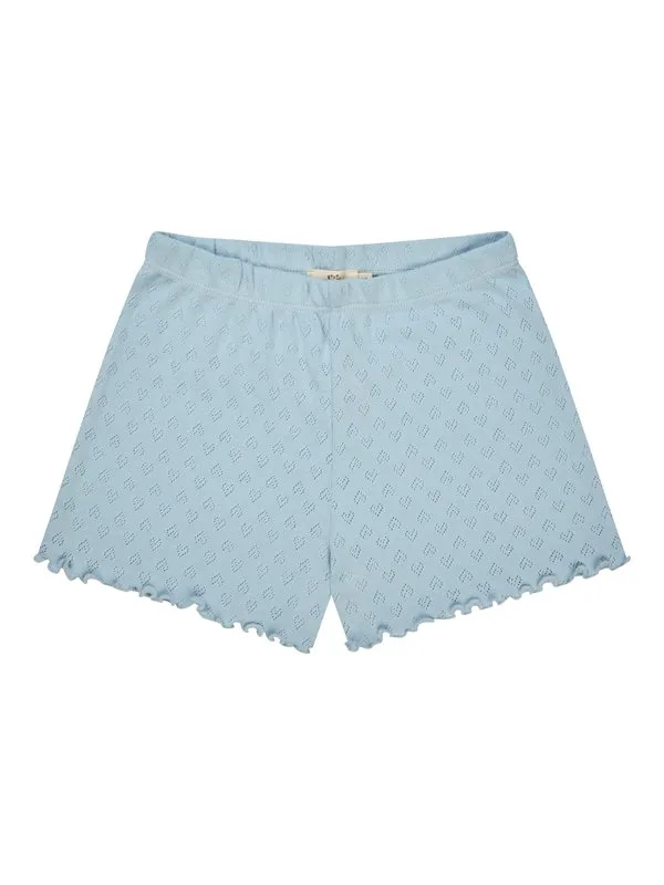 Шорты с ажурным узором в виде сердечек Copenhagen Colors, Dusty Blue