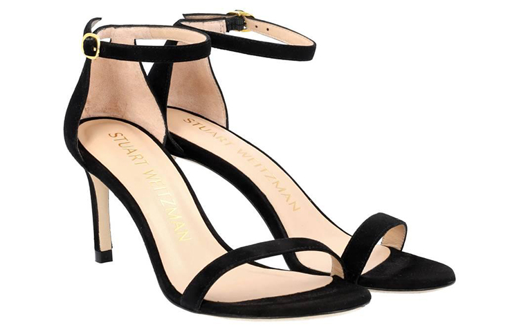 SW One Strap Sandals Women's Black Stuart Weitzman — фото 2