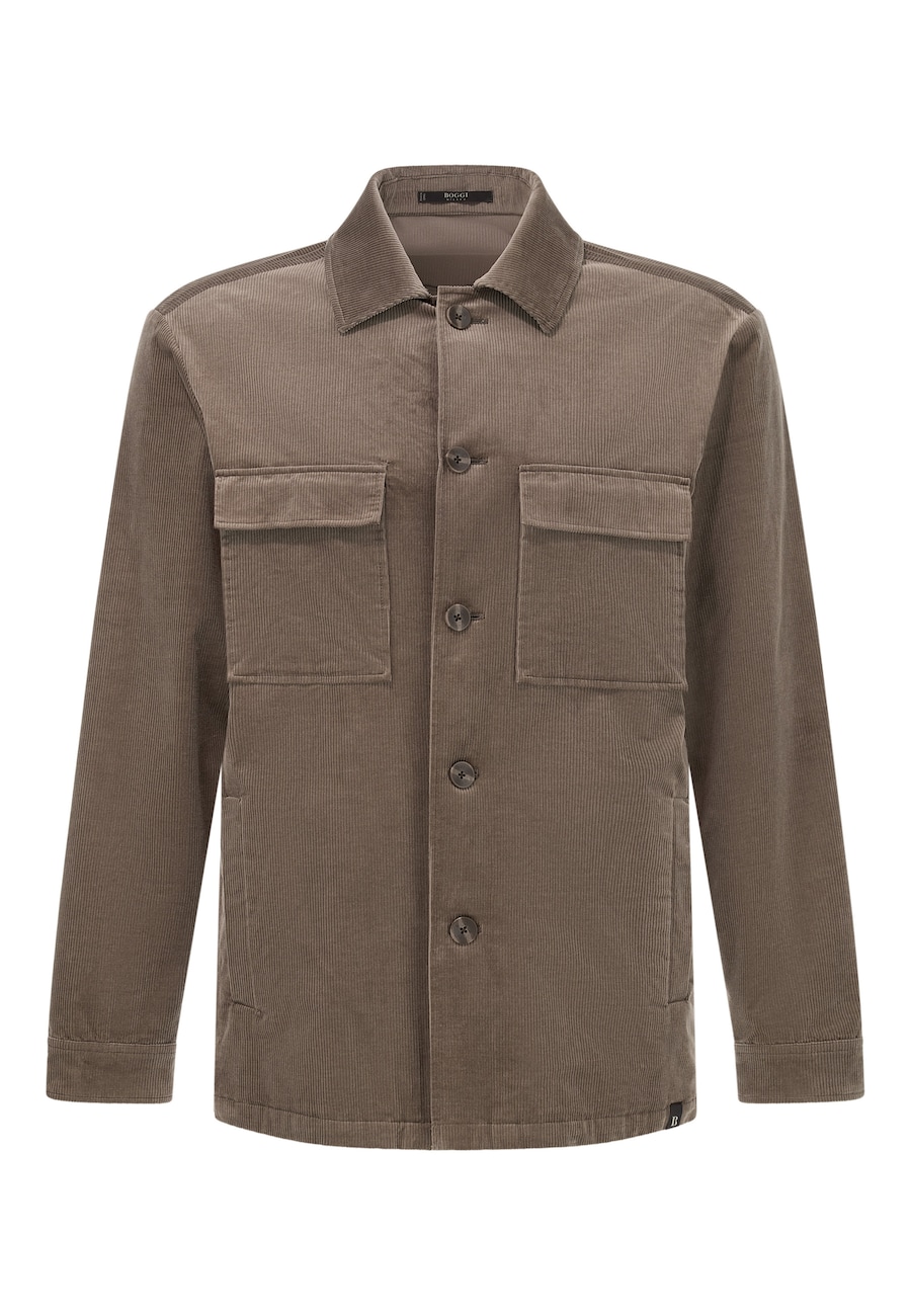 

Рубашка на пуговицах классического кроя Boggi Milano, мокко