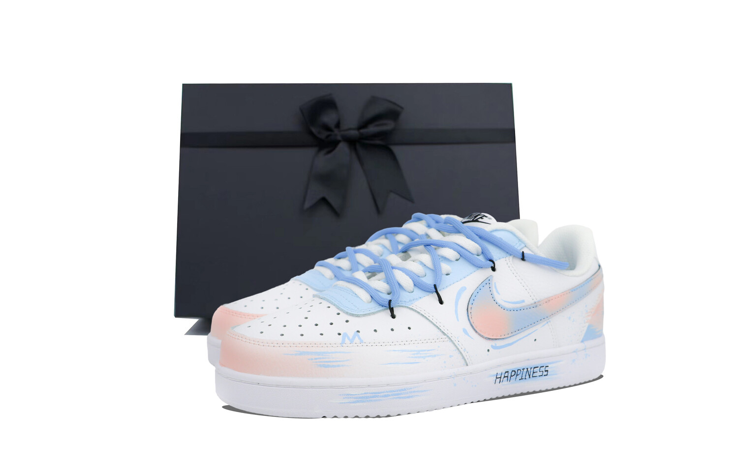 

Кроссовки Nike Court Vision 1 Skateboarding Shoes Women's Low-top Blue, цвет Dream Story