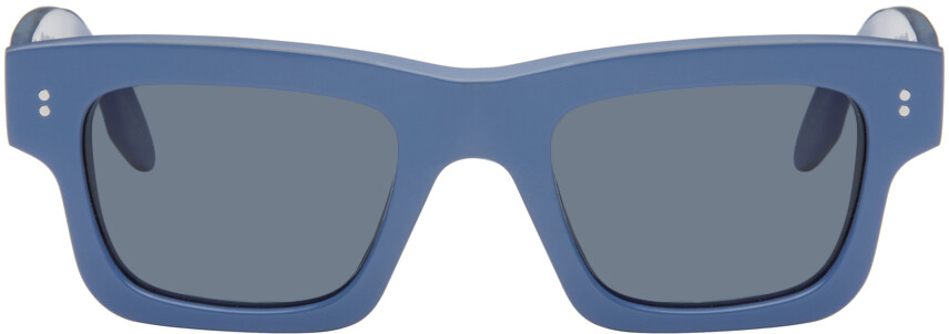 

SSENSE Эксклюзивные синие прямоугольные солнцезащитные очки JW Anderson, Blue acetate