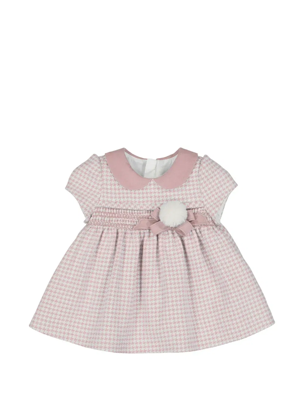 Платье с воротником «Питер Пэн» и сборками Max Mara Kids, розовый