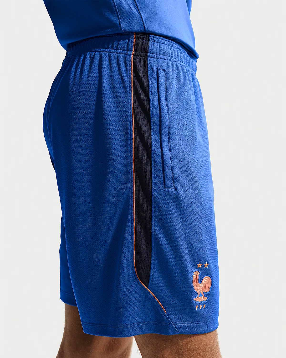 Мужские шорты Nike Dri-FIT Soccer Knit Shorts FFF Strike, Game Royal/Blackened Blue/Metallic Copper — фото 3