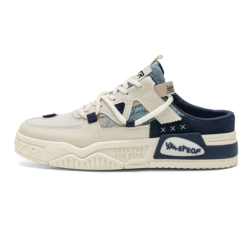 

Мужские сандалии с закрытым носком, устойчивые к истиранию BTR, Beige Blue