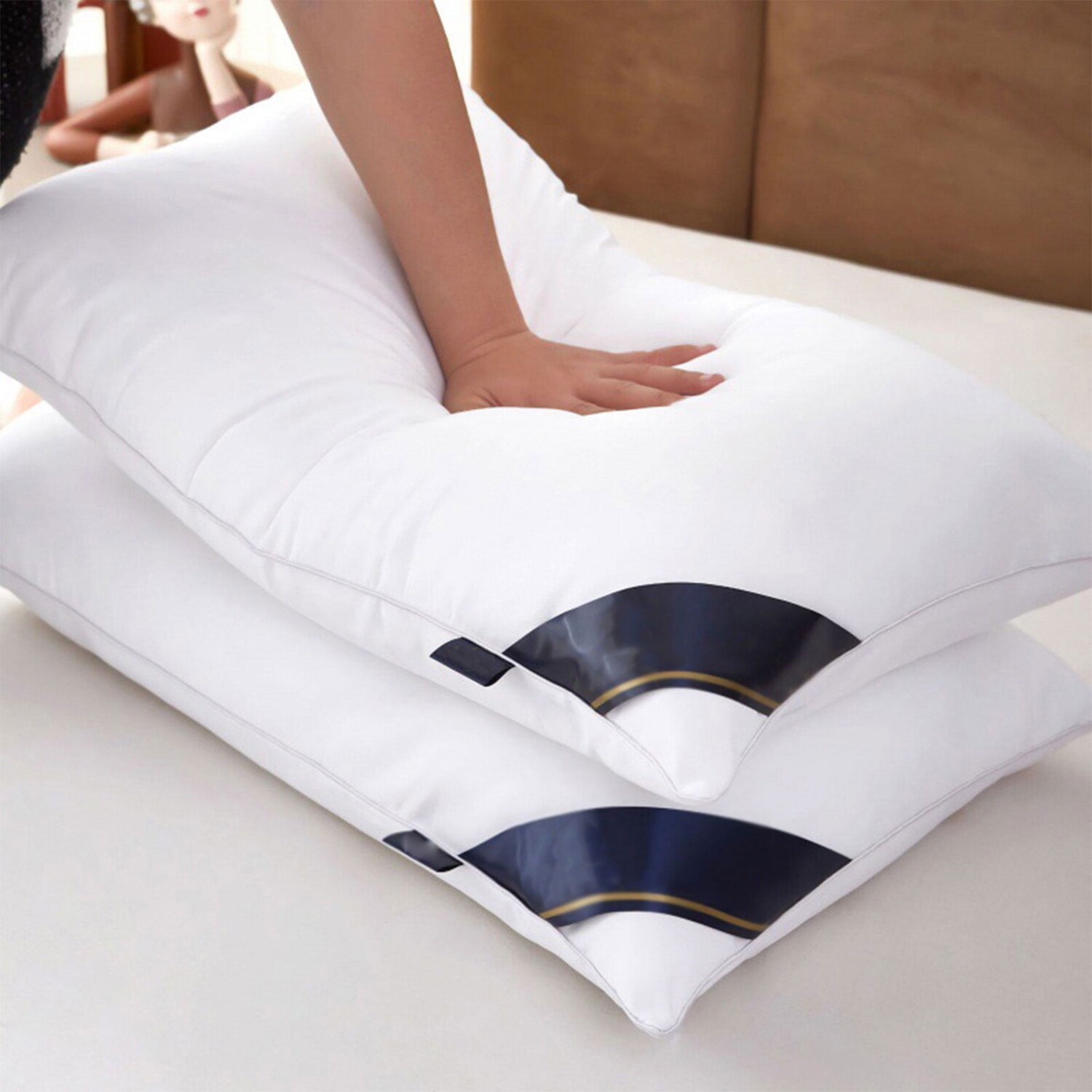 

Подушки для сна Feledorashia Hotel Collection 27 x 16 дюймов 2 шт, белый