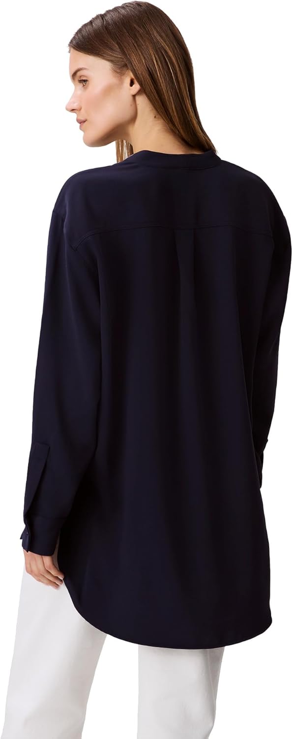 

Женская свободная блузка Calvin Klein с V-образным вырезом, Baritone Blue