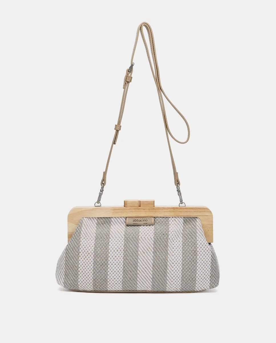 

Клатч Oceans Diary Striped Party Clutch в сером цвете Abbacino, серый