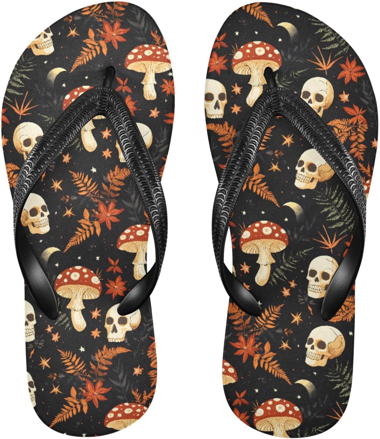 

Мужские и женские шлепанцы MNSRUU черного цвета с готической луной, паутиной и летучими мышами, шлепанцы-сланцы для женщин, мужские сандалии, душевые тапочки, летние нескользящие шлепанцы для плавания, пляжа и ванной