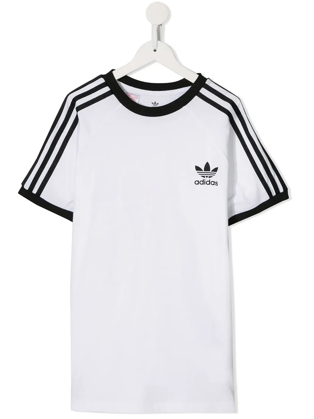 Футболка с логотипом в виде трех полосок для подростков Adidas Kids, белый