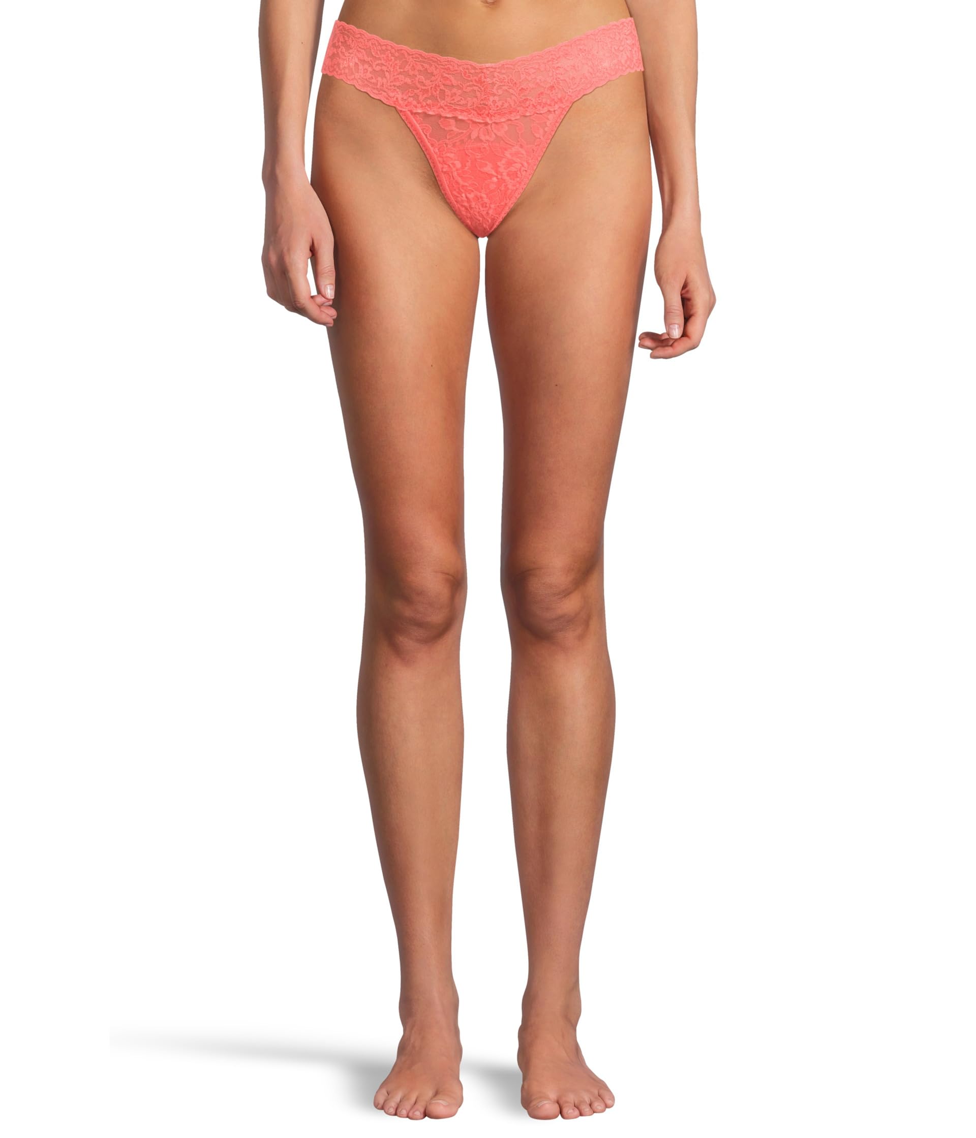 

Стринги Hanky Panky Signature Lace Low Rise Thong, Courageous Coral