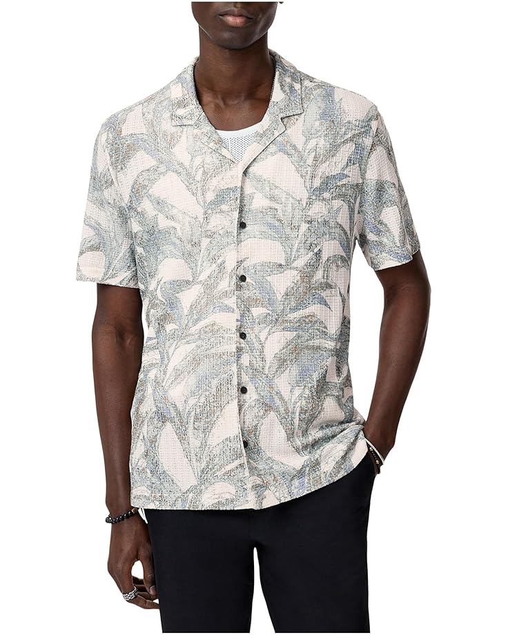 

Рубашка John Varvatos Conant Camp Shirt, экрю